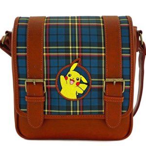Loungefly Pokemon Pikachu Plaid Crossbody Bag